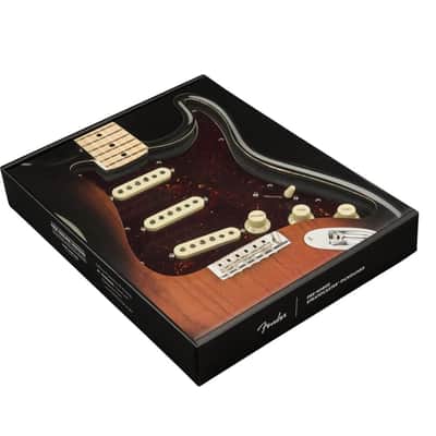 Fender Pre-Wired Strat® Pickguard, Custom Shop Fat 50's SSS, Tortoise Shell - 0992340500 Bundle w/ 12-Pack Guitar Pick and Liquid Audio Polishing Cloth image 3