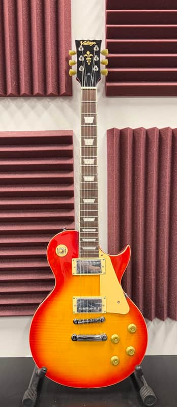 Vintage V100CS Chrome Hardware - Cherry Sunburst image 1