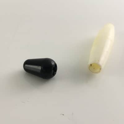 Lot of 2 Vintage Style Genuine Fender Tips For Strat Bar + Switch Aged Relic USA image 6
