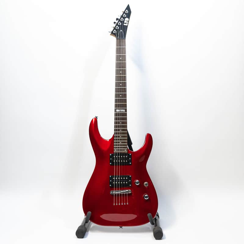 2011 ESP LTD MH-50NT - Electric Guitar with Gigbag - Red | Reverb