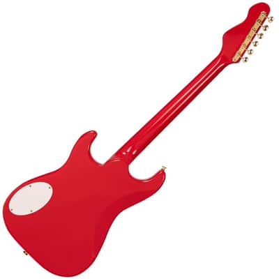 Vintage Electric Guitar JDV34 Joe Doe 'Gas Jockey' Gas Pump Red with Case - image 3