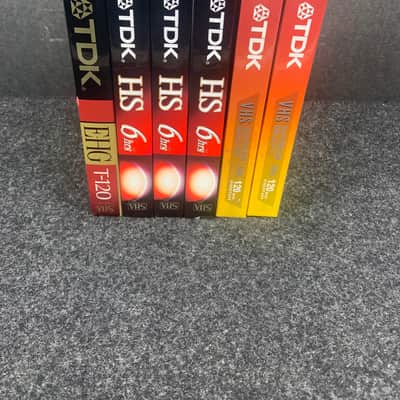 Lot of 6 TDK T-120 Blank VHS Tapes image 1