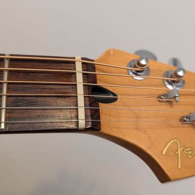Immagine Fender Deluxe Series Stratocaster Acoustasonic Stratocaster / Crimson Red Transparent / Excellent - 9