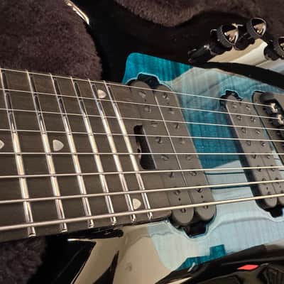 Ernie Ball Music Man John Petrucci Signature Majesty 8 2022 - 2024 - Okelani Blue image 5