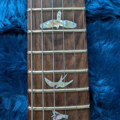 PRS Wood Library Custom 24 10-Top Flame Gray Black Fade w/Ziricote Fingerboard & Smoked Black Hardware image 14