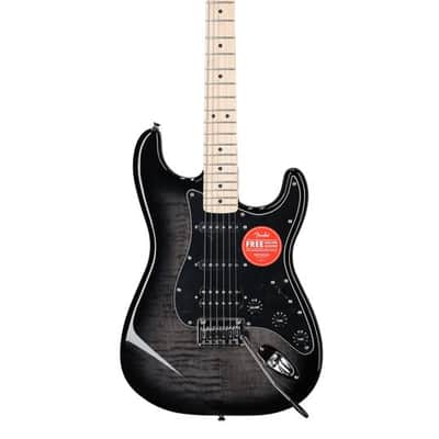 Squier Affinity Stratocaster FMT HSS Guitar Maple Neck Black Burst image 2