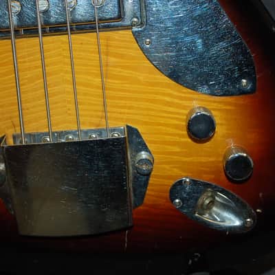 Video Demo 1967 Avalon AV-2 Shaggs Double Pickup Bass Guitar Pro Setup Original Hard Shell Case image 3
