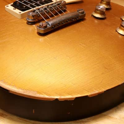 Gibson Les Paul Studio '50s Tribute Heavy Relic - 2016 - Satin Gold Top 45843 image 16