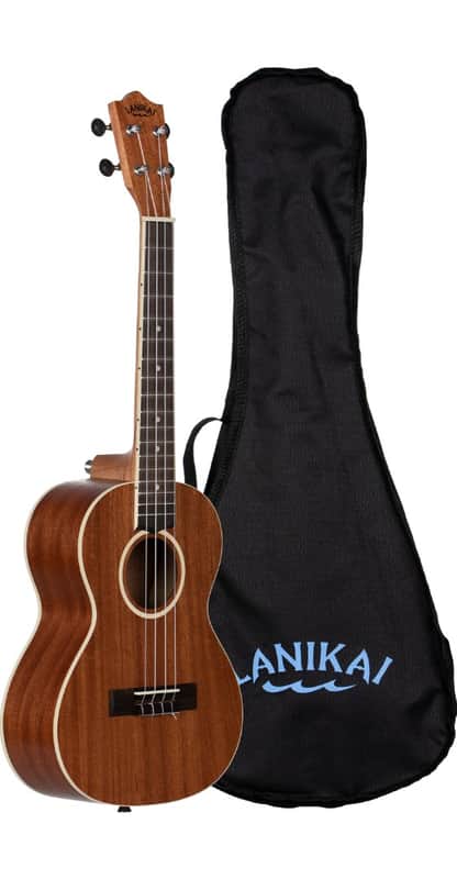 Lanikai Model LU21-T Tenor Size Acoustic Ukulele with Gig Bag, Okoume Wood image 1