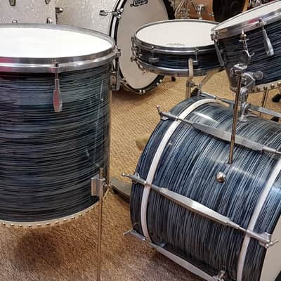 Gary Drums Vintage 50's Lined Grey avec accessoires Olympic image 2