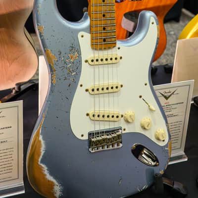 (Pre-Order) Fender 1956 Hardtail Stratocaster - Heavy Relic - 2026 Collection - Time Machine Series - Custom Built, Faded Blue Ice Metallic - 2026 Summer Dealer Event #63 image 1