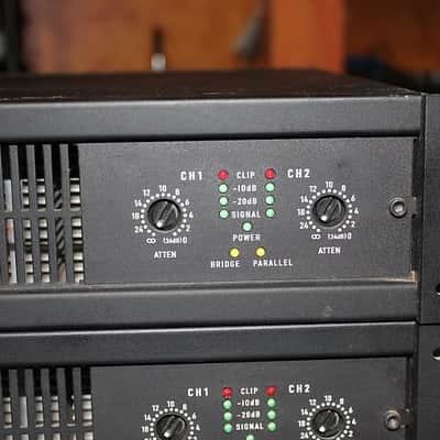 QSC CX702 2-Channel Commercial Power Amplifier 2010s - Black image 3