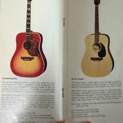 1979 original full Gibson acoustic catalog Hummingbird Dove  1970 - 1971 - Original image 4
