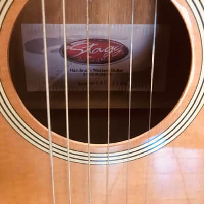 Stagg Natural Acoustic Electric Guitar w/BBand Preamp. Model SW206CBB-N. Sale Benefits Music Ed Nonprofit! image 6