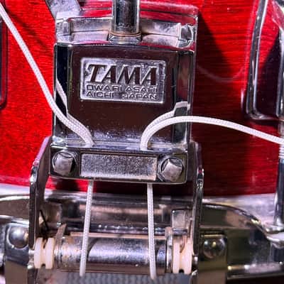 Tama AW458 Superstar Mastercraft Artwood Birch 8x14" Snare Drum with Roller-Action Strainer 1981 - 1986 - Super Mahogany image 7