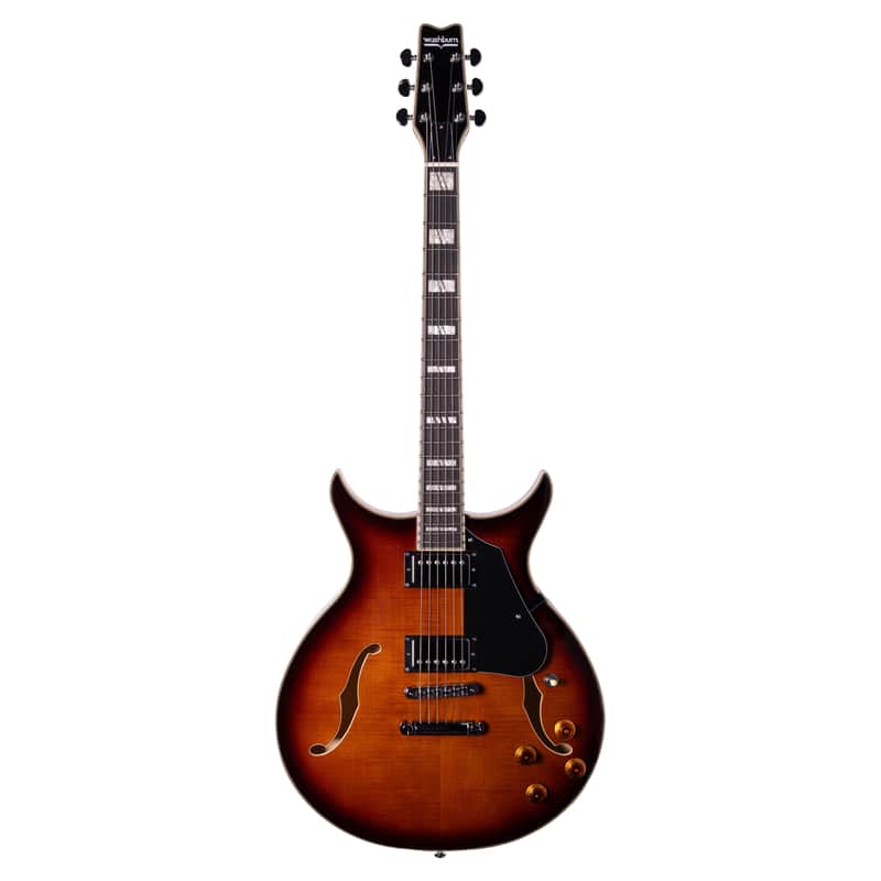 Washburn SH35 Semi-Hollow Electric Guitar-Tobacco Burst *USA Small Business* image 1