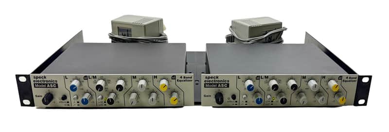 Speck Electronics Model ASC 4-Band Parametric EQ | Racked Stereo Pair image 1