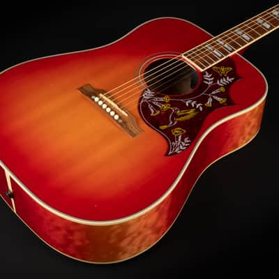 2014 Gibson Limited Edition Hummingbird Quilt - Heritage Cherry Sunburst | USA Bozeman Custom Dreadnought Acoustic Guitar L.R. Baggs Pickup | OHSC image 6