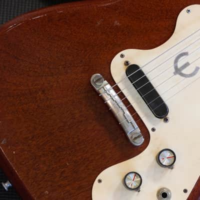 Vintage! 1964 Epiphone Olympic All OG Electric Guitar Cherry Red + HSC image 4