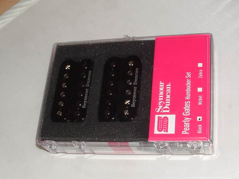 Seymour Duncan SH-PG1s Pearly Gates Neck/Bridge Humbucker Set Black  New with Warranty image 1
