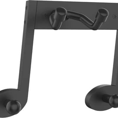 Guitar Wall Mount Hanger,Guitar Hanger Wall Hook Holder Stand with Two Guitar Accessory Hook,Wood Guitar Hanger Wall Mount for Acoustic Electric Guitar Bass Banjo Mandolin Ukulele image 1