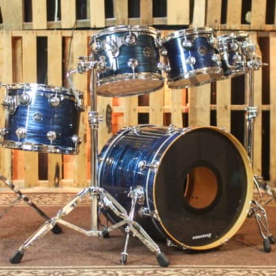 Used DW Collector's Maple Deep Blue Oyster Drum Set - 18x20,7x8,8x10,9x12,11x14 image 1