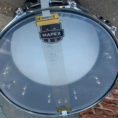 Mapex Aluminum snare Black 5 by 14” used image 11