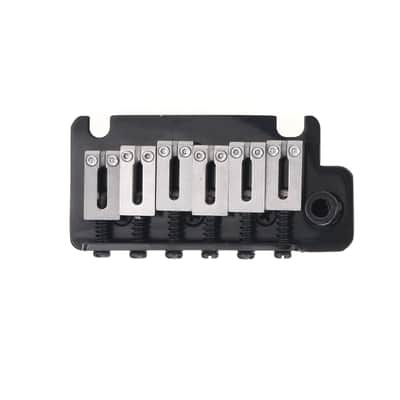 Brio 52.5mm Steel Saddles, Full Steel Block, 2 Point Stud Style Tremolo Bridge for American S-Style Black image 7