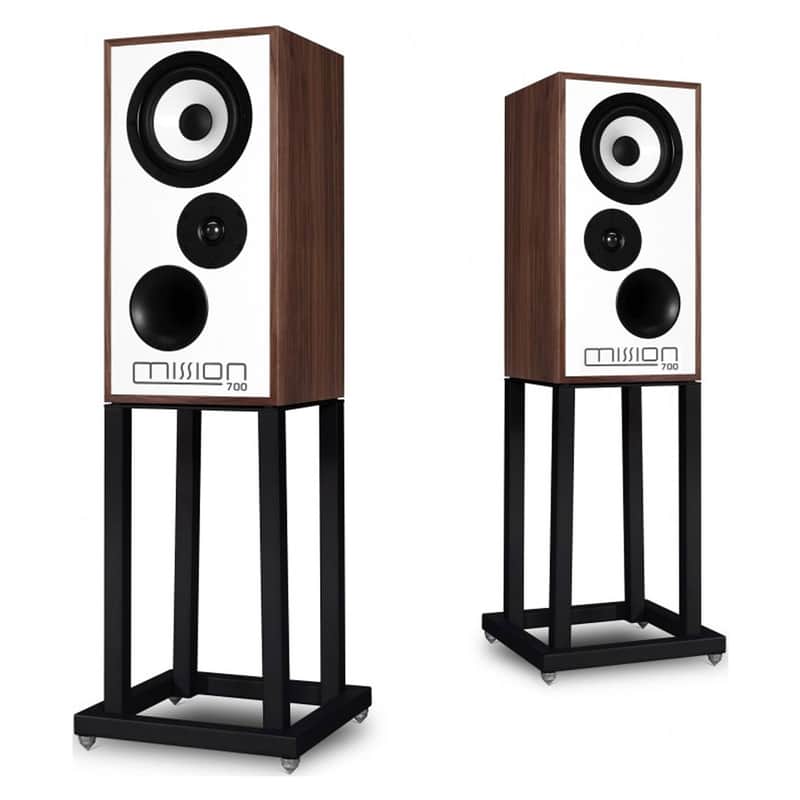 Mission: 700 Hifi Speakers w/ Stands - Pair Pair / Walnut image 1