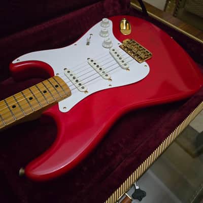 Rare! 1993 Fender Japan Custom Edition 50's Stratocaster ST57G Charcoal Red image 6