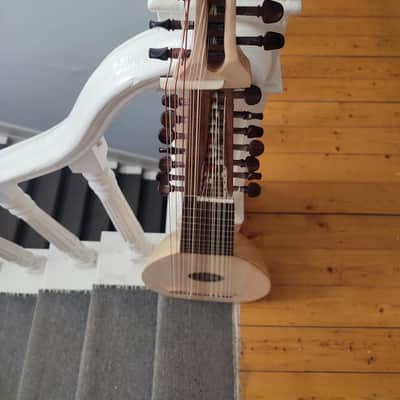 Handmade 14 Course Renaissance Lute Baroque Archlute - Mahogany and Rosewood Material image 5