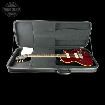 Used Epiphone Blues Hawk Deluxe Trans Red w/soft case TSU25232 image 10