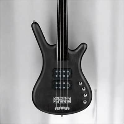 Warwick RockBass Corvette $$, 4-String, Fretless - Nirvana Black Transparent Satin image 5