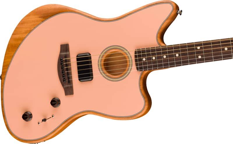 Mint Fender Acoustasonic Player Jazzmaster Acoustic-electric Guitar - Shell Pink 0972233156 2023
