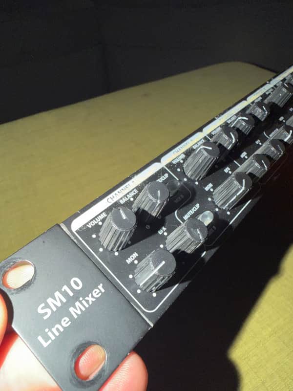 Samson SM10 Rack-Mounted 10-Channel Line Mixer 2010s - Black image 1