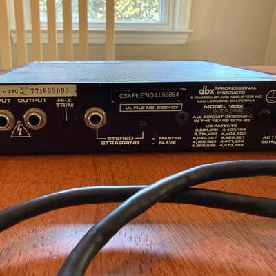 dbx 163X Over Easy Compressor / Limiter 1990s - Black image 2