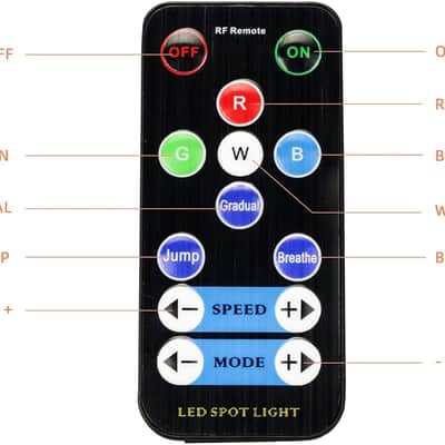 4 in 1 Small Spotlight Mini RGBW LED Beam Spot Lights Stage Effect Lighting LED Beam Pinspot Light for Mirror Ball Club Party Bar DJ Events (White) image 3
