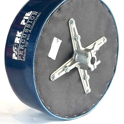 Pork Pie Percussion Custom Throne (B-STOCK) (TOP ONLY) with Black Crush Top and Blue Sparkle Side image 3