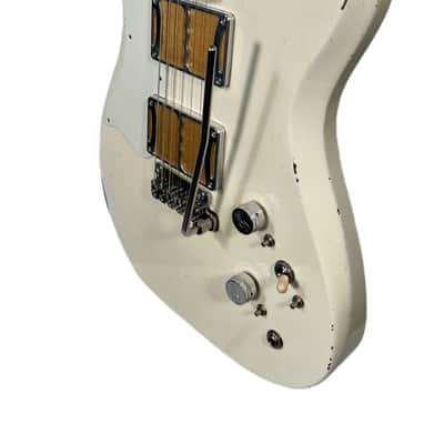 Fiam Guitars Mirari 2022 Antique White over Suntan Copper w/ Torn Trem Route, by past Ronin luthier, image 5