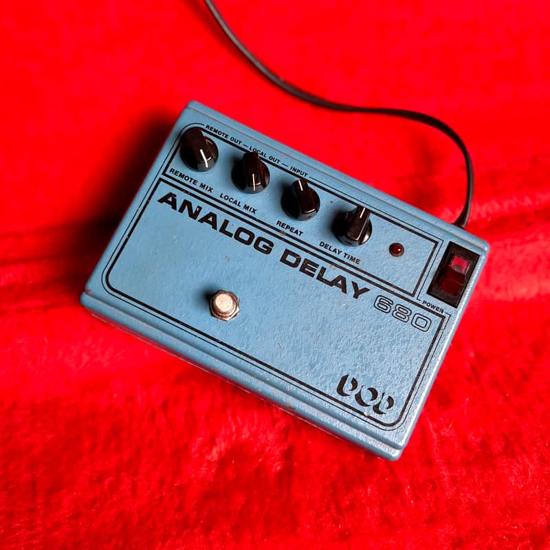 DOD 680 stereo analog delay pedal 1980 - Blue original vintage USA image 1