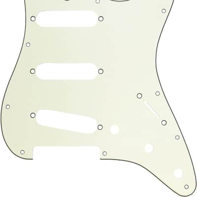 Genuine Fender 62 Stratocaster/Strat S/S/S 11-Hole Guitar Pickguard - MINT GREEN image 4