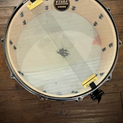 Tama MAS148U-MBB Starclassic Maple 8x14" Snare Drum - Molten Satin Brown Burst with Smoked Black Nickel Hardware image 6