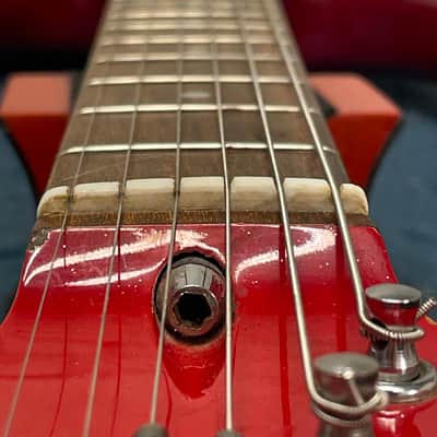 Memphis Stratocaster MIJ Electric Guitar c.1980 | Fresh Setup | Original Pickups | Candy Apple Red image 13