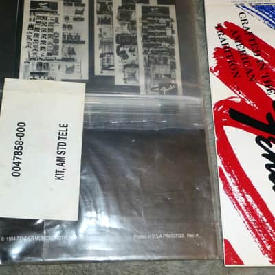 Fender Telecaster 1990s Case Candy Packet Tele Build Sheet Tag, Owner's Manual, Adjustment Tools, Parts Booklet, Specs Booklet, Made in USA Tag Inspection Tag Complete image 4