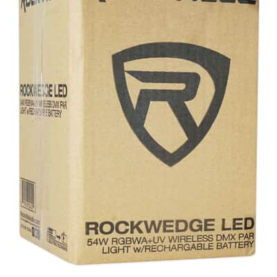 Rockville RockWedge LED 54w RGBWA and UV Rechargeable Battery Wireless DMX Par Light image 11