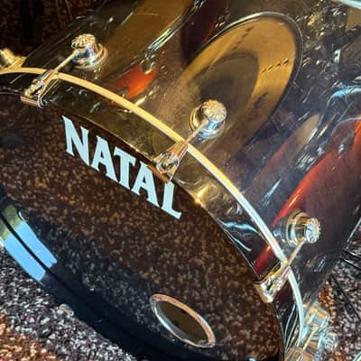 NATAL LARGE DRUM KIT. 12 DRUMS IN ALL. 7 CYMBALS image 7