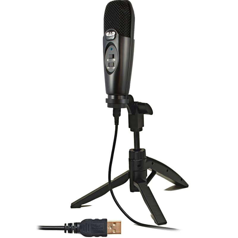 CAD Audio U37 USB Large Diaphragm Cardioid Condenser Microphone with Tripod Stan image 1