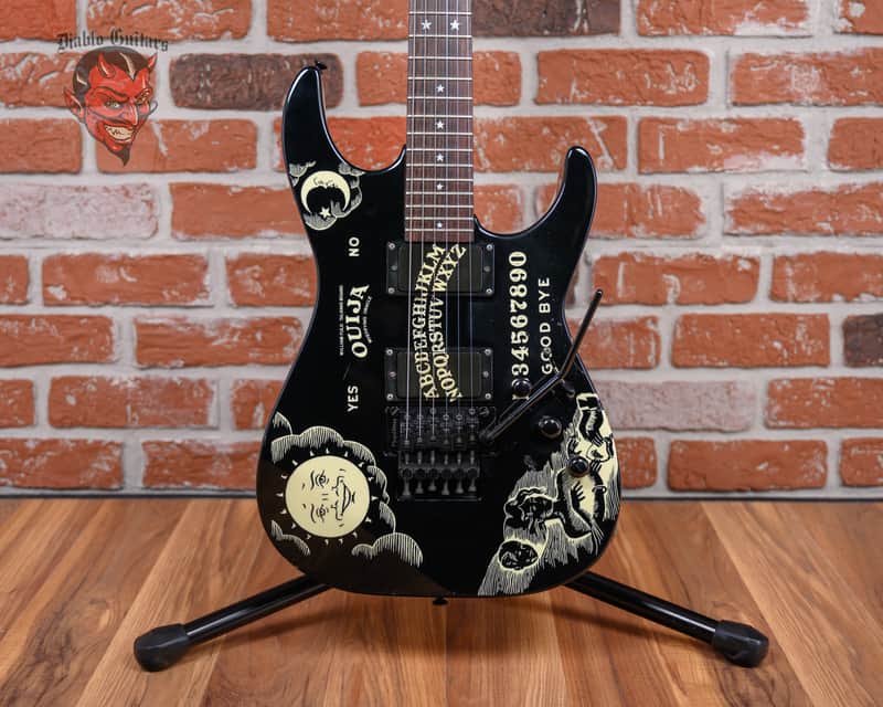 ESP Signature Series KH-2 Black w/ Ouija Graphic 1997 w/OHSC