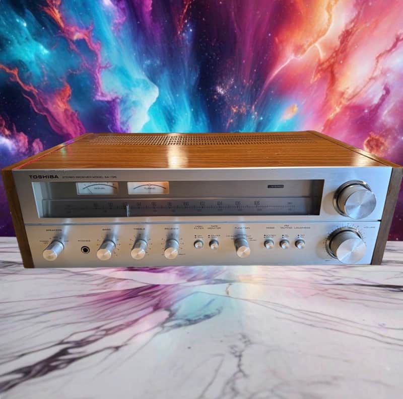 Vintage Toshiba Model SA-725 AM/FM Stereo Receiver FRESH Service Near Mint Case! image 1