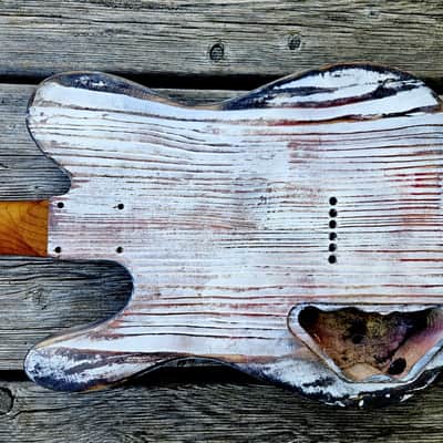 Tele-style barncaster body with snakehead neck image 8
